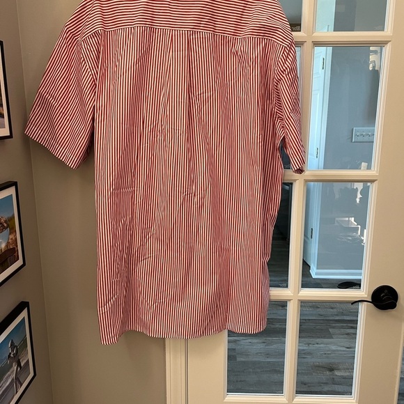 Cutter & Buck Red Striped men’s short sleeved Casual button up Shirt 2XL EUC - Picture 5 of 9